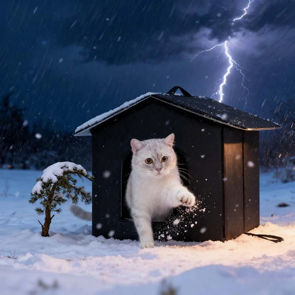 Maison d’Extérieur Hiver pour Chat – Abri Imperméable & Isolé sur Pieds