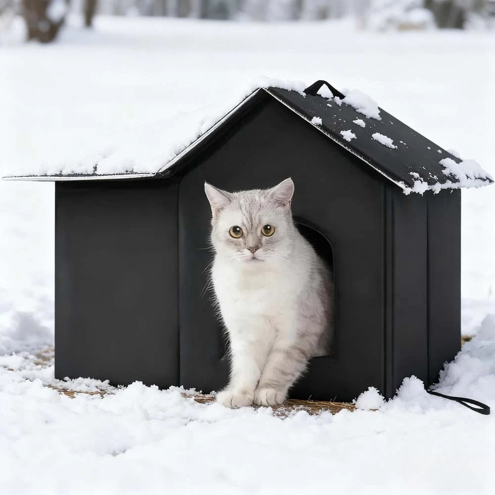 Maison d’Extérieur Hiver pour Chat – Abri Imperméable & Isolé sur Pieds