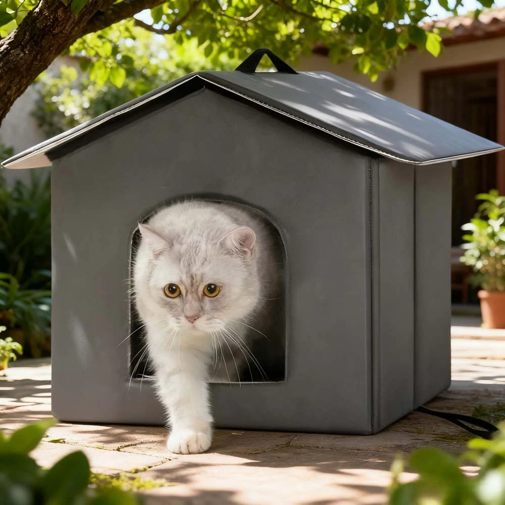 Maison d’Extérieur Hiver pour Chat – Abri Imperméable & Isolé sur Pieds