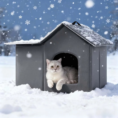 Maison d’Extérieur Hiver pour Chat – Abri Imperméable & Isolé sur Pieds