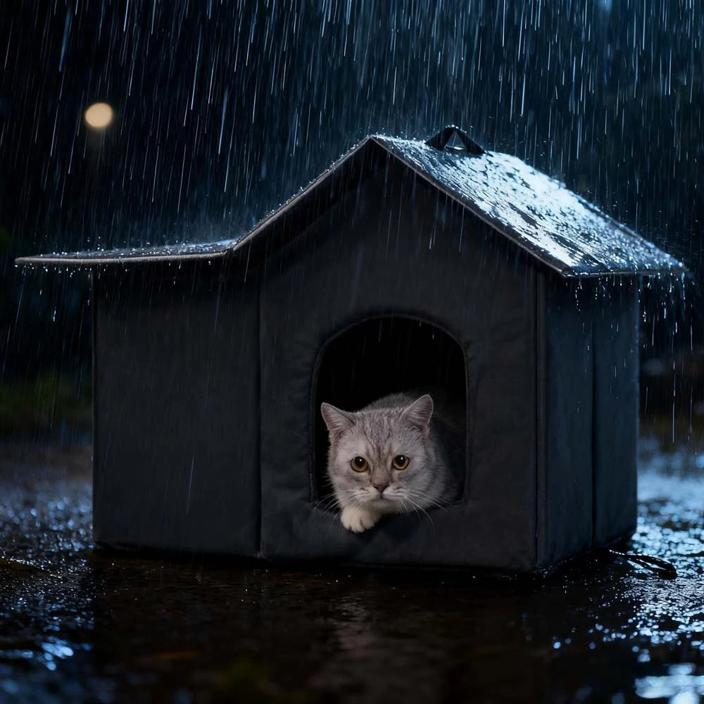 Maison d’Extérieur Hiver pour Chat – Abri Imperméable & Isolé sur Pieds