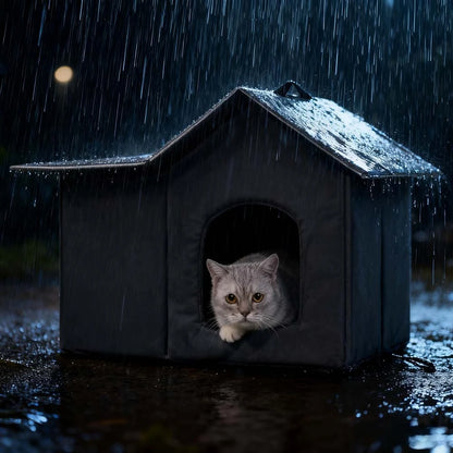 Maison d’Extérieur Hiver pour Chat – Abri Imperméable & Isolé sur Pieds