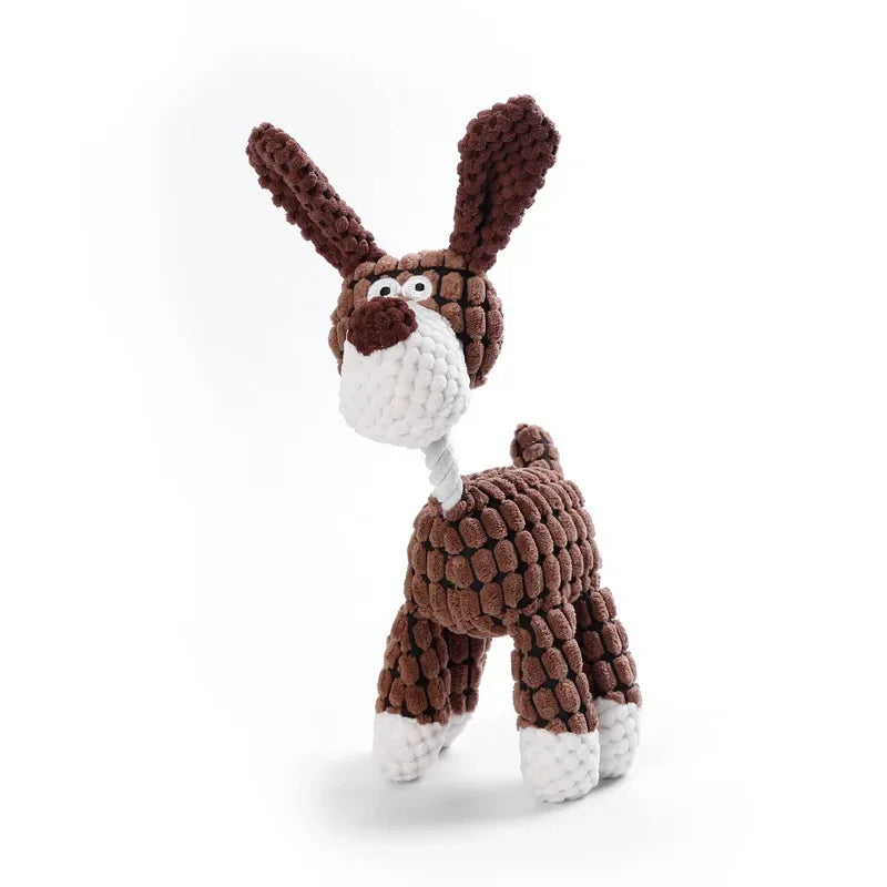 Jouet en Peluche Animaux – Résistant & Squeaky – Pour Chiens Petits à Moyens