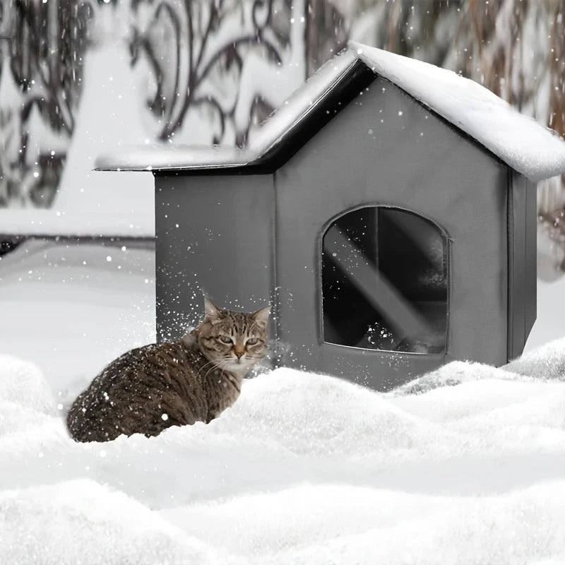 Maison d’Extérieur Hiver pour Chat – Abri Imperméable & Isolé sur Pieds