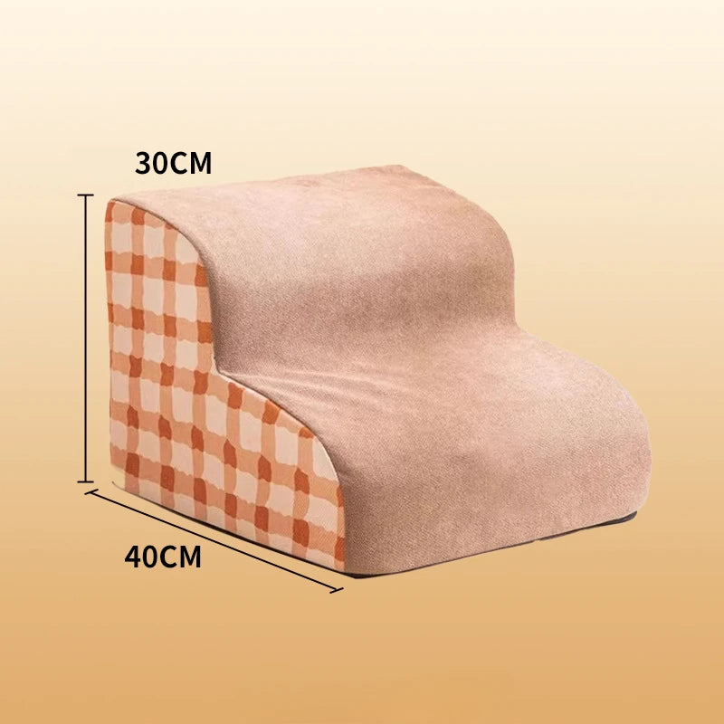 Escalier pour Chien – 2 ou 3 Marches – Mousse Mémoire, Antidérapant & Lavable – Mascoto & Co