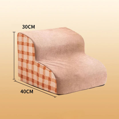 Escalier pour Chien – 2 ou 3 Marches – Mousse Mémoire, Antidérapant & Lavable – Mascoto & Co