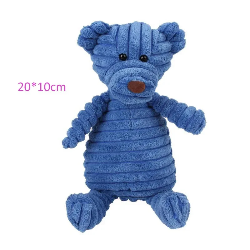 Jouet en Peluche Animaux – Résistant & Squeaky – Pour Chiens Petits à Moyens