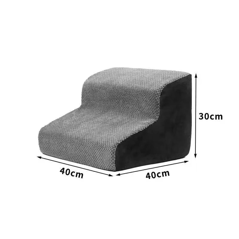 Escalier pour Chien – 2 ou 3 Marches – Mousse Mémoire, Antidérapant & Lavable – Mascoto & Co