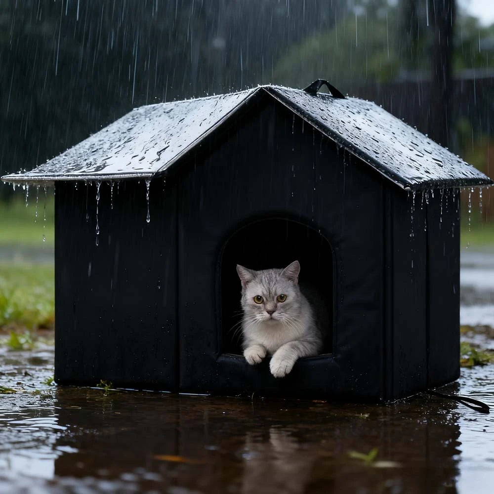 Maison d’Extérieur Hiver pour Chat – Abri Imperméable & Isolé sur Pieds