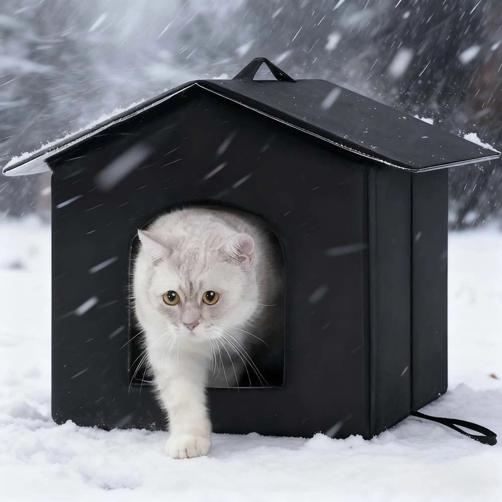 Maison d’Extérieur Hiver pour Chat – Abri Imperméable & Isolé sur Pieds