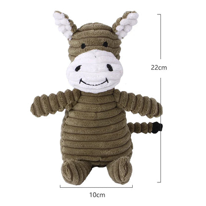 Jouet en Peluche Animaux – Résistant & Squeaky – Pour Chiens Petits à Moyens