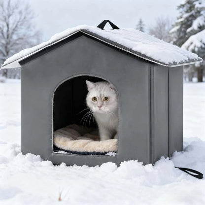 Maison d’Extérieur Hiver pour Chat – Abri Imperméable & Isolé sur Pieds