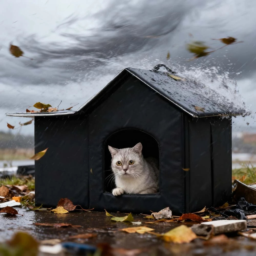 Maison d’Extérieur Hiver pour Chat – Abri Imperméable & Isolé sur Pieds