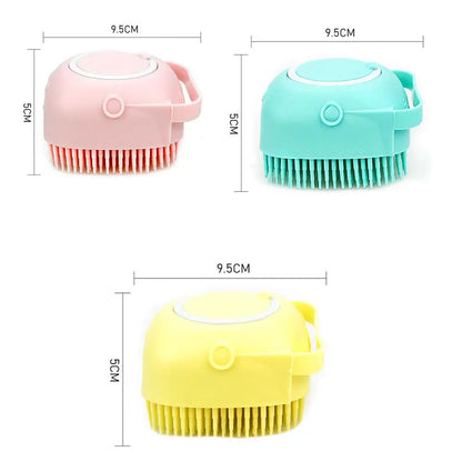 Brosse à Mousse Premium Mascoto & Co – Shampooing Intégré, Massage & Nettoyage Profond pour Chiens et Chats