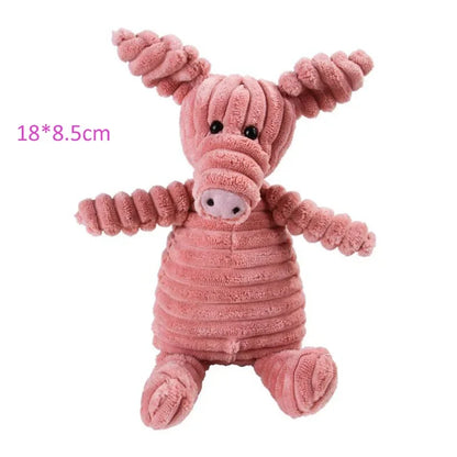Jouet en Peluche Animaux – Résistant & Squeaky – Pour Chiens Petits à Moyens