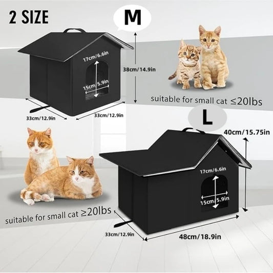 Maison d’Extérieur Hiver pour Chat – Abri Imperméable & Isolé sur Pieds