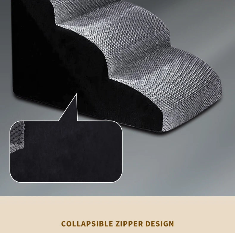Escalier pour Chien – 2 ou 3 Marches – Mousse Mémoire, Antidérapant & Lavable – Mascoto & Co
