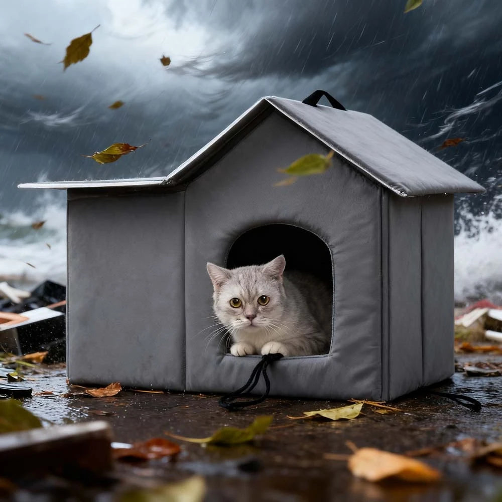 Maison d’Extérieur Hiver pour Chat – Abri Imperméable & Isolé sur Pieds