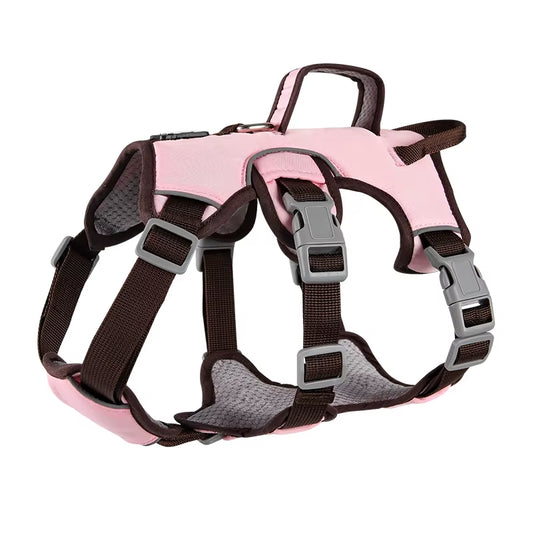 Adjustable Dog Harness for Small Large Dogs Vest Reflective Puppy Chest Strap French Bulldog Husky Outdoor Walking Lead Leash