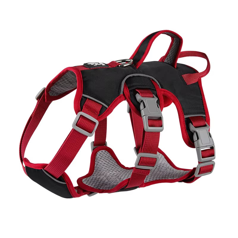 Adjustable Dog Harness for Small Large Dogs Vest Reflective Puppy Chest Strap French Bulldog Husky Outdoor Walking Lead Leash